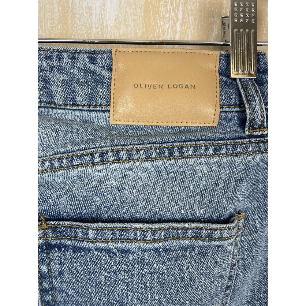 Oliver Logan Women's Jeans Size 24 Low Rise Classic Worn Indigo Wide Leg - Picture 4 of 12